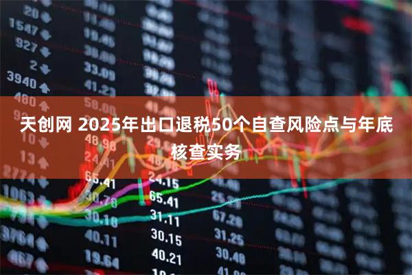 天创网 2025年出口退税50个自查风险点与年底核查实务